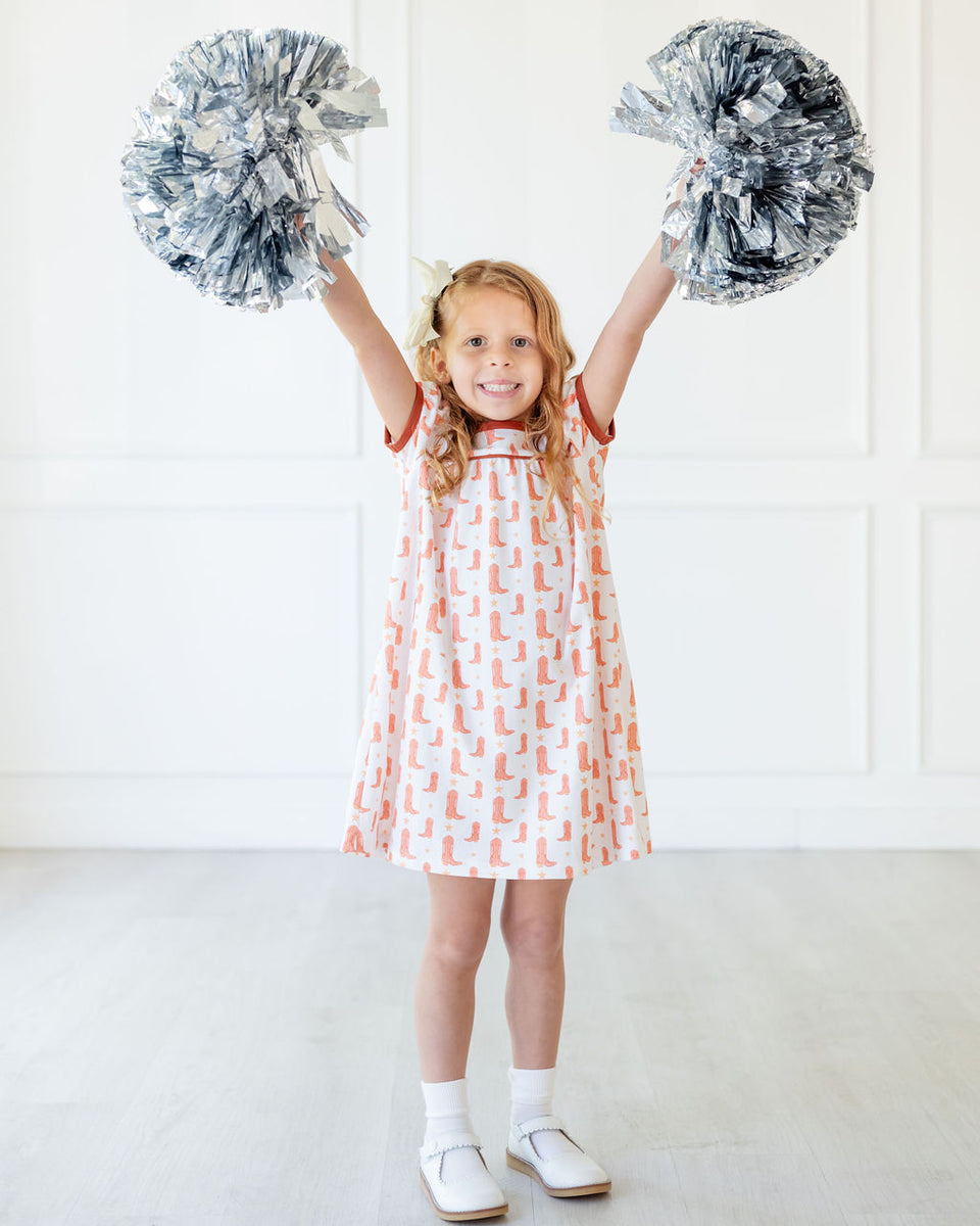 Burnt Orange Boots Dress I Ruth and Ralph 12M / Catherine Dress