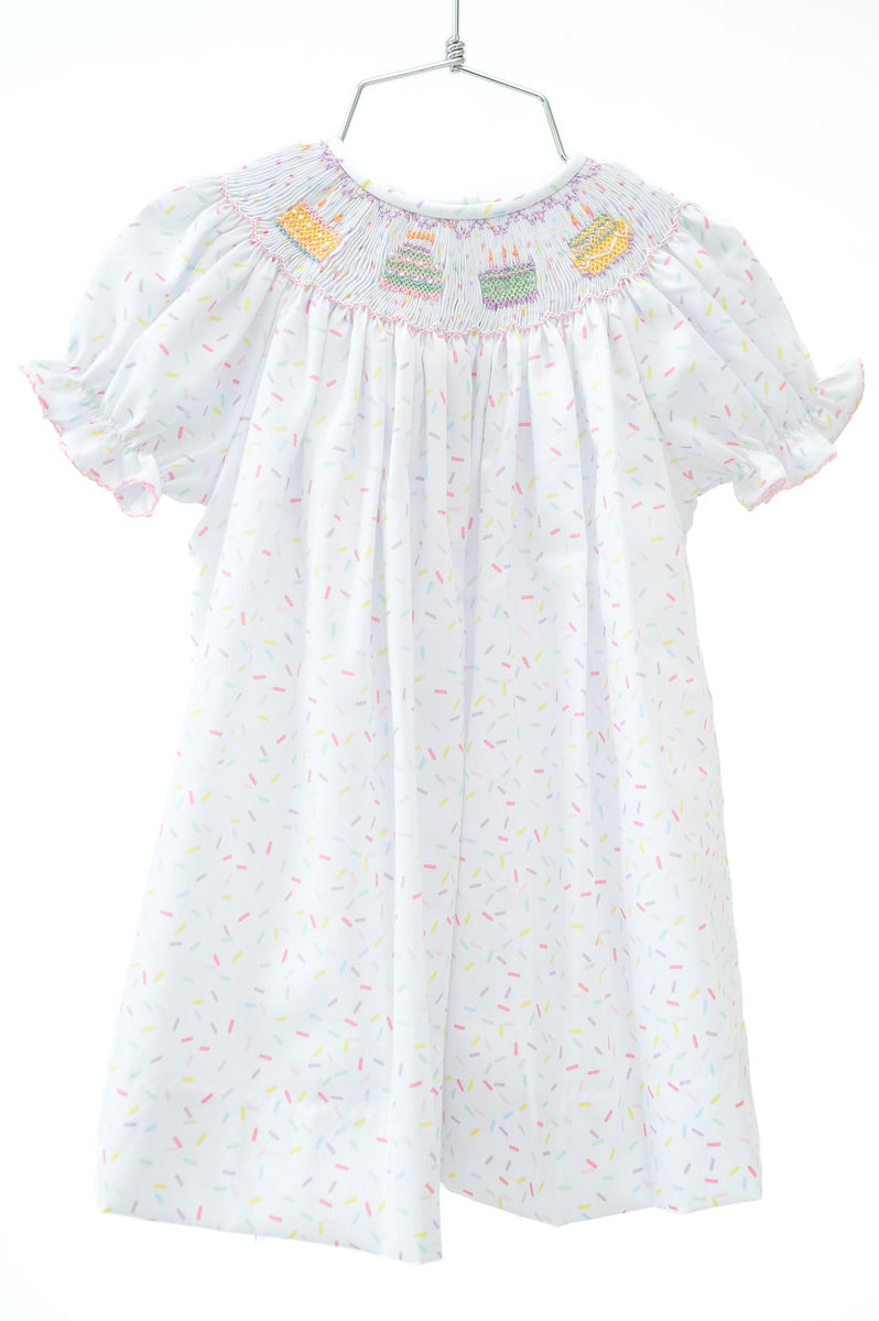 Smocked Sprinkle Birthday Dress for Babies, Toddlers and Kids I Ruth and Ralph 6 / Helen Dress Smocked Sprinkle Birthday Dress for Babies, Toddlers and Kids I Ruth and Ralph 6 / Helen Dress