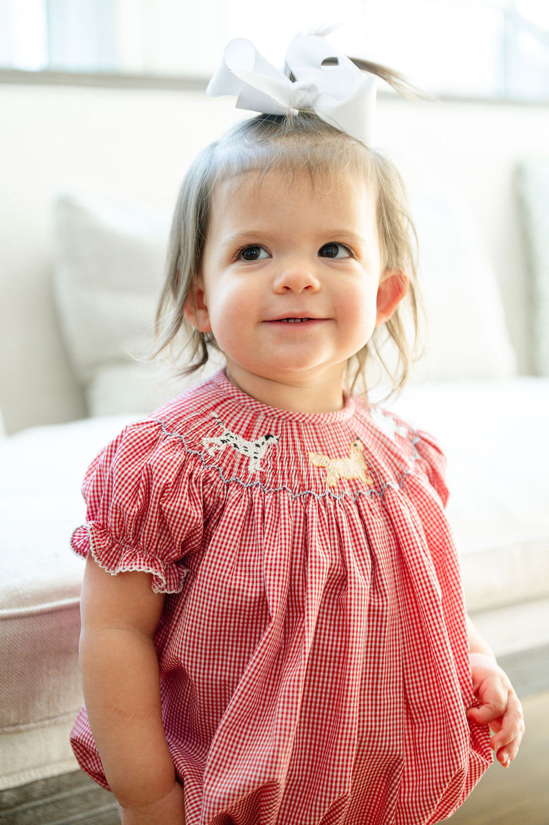 Smocked Puppy Dogs Bubble for Girls I Ruth and Ralph