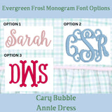 Evergreen Frost Plaid Cary Bubble