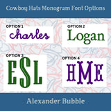 Cowboy Hats Pima Alexander Bubble