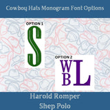 Cowboy Hats Pima Shep Polo Set