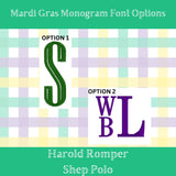 Mardi Gras Pima Shep Polo