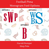 Football Print Pima Shep Polo/Shorts Set