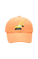 Bits and Bows Orange Excavator Hat