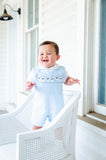 BOY WEARING SMOCKED BLUE GHOSTS JONJON