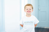 BOY WEARING SMOCKED BLUE GHOSTS T-SHIRT SET