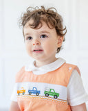 boy wearing orange smocked broncos jonjon