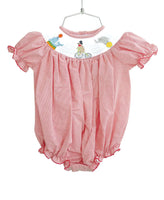 smocked circus animals bubble