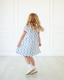 Red, White and Blue Boots Catherine Dress