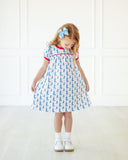 Red, White and Blue Boots Catherine Dress