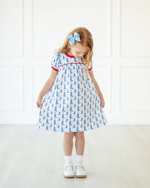Red, White and Blue Boots Dress I Ruth and Ralph 12M / Catherine Dress Red, White and Blue Boots Dress I Ruth and Ralph 12M / Catherine Dress