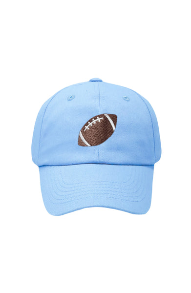 Bits and Bows Blue Football Hat