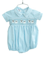 BLUE SMOCKED GHOSTS HALLOWEEN OUTFIT