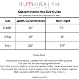 Blue Custom Knit Toboggan Hat