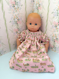 Smocked Cowgirl Toile Dolly Dress