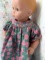 Smocked Azaleas Dolly Dress