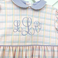 Pink Easter Plaid Libby Dress