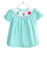 SMOCKED MONSTERS DRESS FOR GIRLS