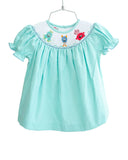 SMOCKED MONSTERS DRESS FOR GIRLS