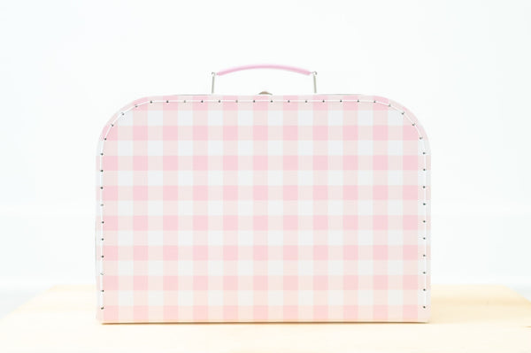 Pink Gingham Keepsake Box is an adorable box featuring a pink gingham print with a sturdy and hard shell material. Perfect for keeping all the precious memories of your little one through the years. 