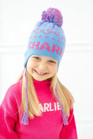 Pink Custom Knit Toboggan Hat