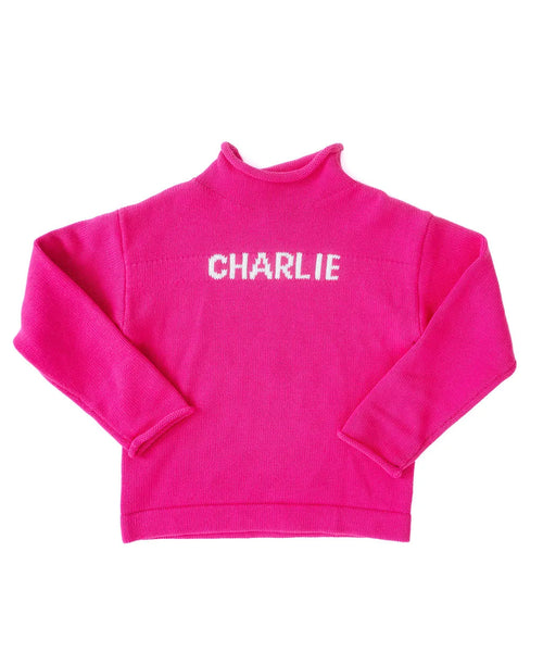 Pink Personalized Knit Sweater