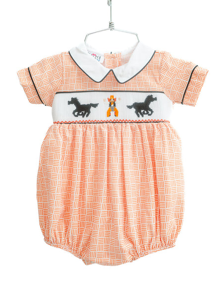 Smocked OSU bubble for Boys 