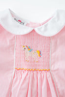 Unicorn Smocked Vivienne Dress