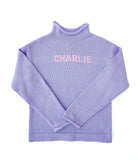 Custom Knit Name Roll Neck Sweater