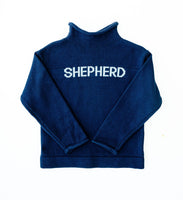 Custom Knit Name Roll Neck Sweater