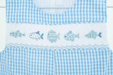 Blue Fish Smocked Benjamin Jonjon