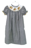 Smocked West Point dress for Girls 