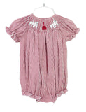 Smocked Mississippi State bubble for Girls