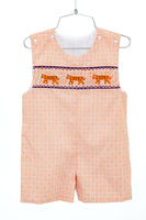 Smocked Clemson jonjons for Boys 