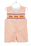 Smocked Clemson jonjons for Boys 