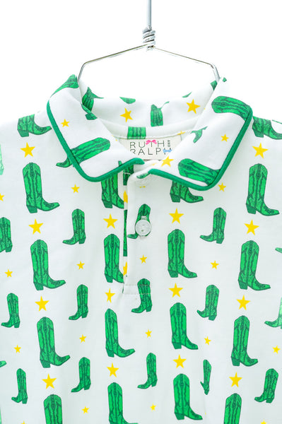 Pima Green Boot Outfits for Boys  - For Baylor 