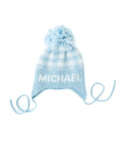 Gingham Plaid Custom Knit Toboggan Hat
