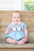 Holiday Boots Smocked Henry Bubble