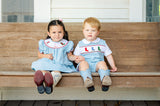 Holiday Boots Smocked Helen Dress