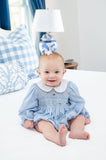 Holiday Bows Smocked Bubble