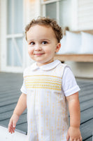 Wheat Stripes Smocked Benjamin Jonjon