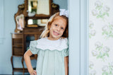 Scalloped Green Bib Dress