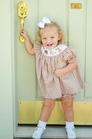 Woodland Animals Smocked Annabelle Bloomer Set