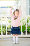 Pink Football Roll Neck Sweater