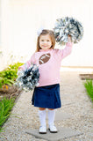 Pink Football Roll Neck Sweater