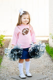 Pink Football Roll Neck Sweater