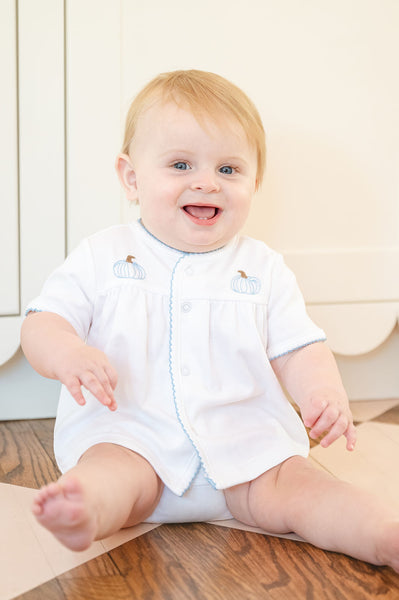 Blue Pumpkins Layette Set