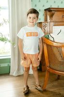Dancing Skeletons Smocked Beau T-Shirt/Shorts Set