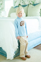 Blue Football Roll Neck Sweater